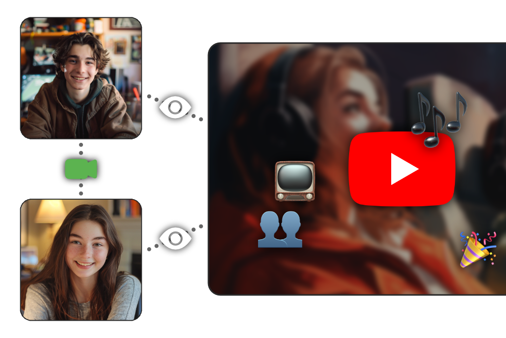 Watch YouTube Together with the Video Call