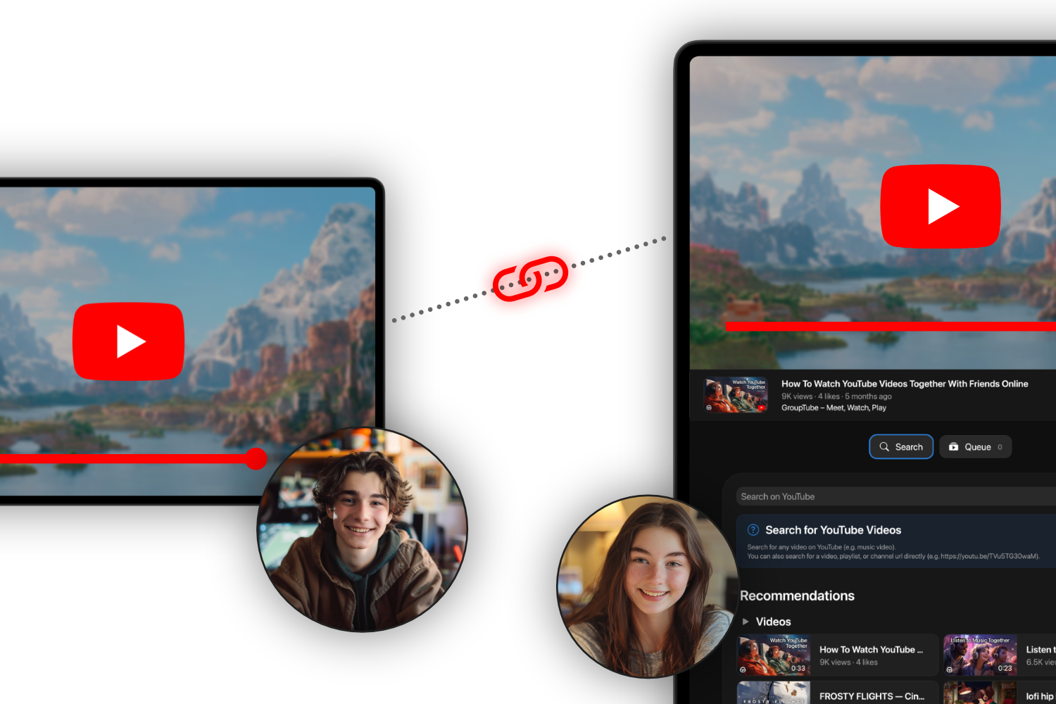 Synchronized YouTube Player
