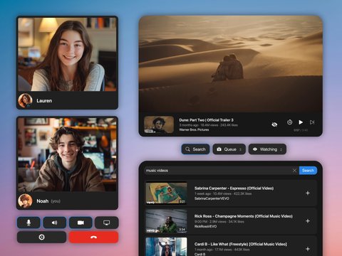Showcase of the Integrated Voice and Video Call