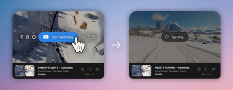A Screenshot of how to Start the Player Sync